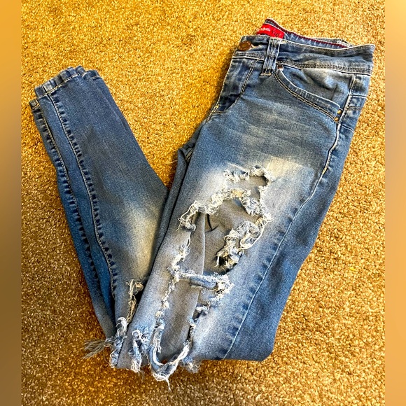 Denim - Ripped Jeans. RUN SMALL! Gently Worn Great Shape